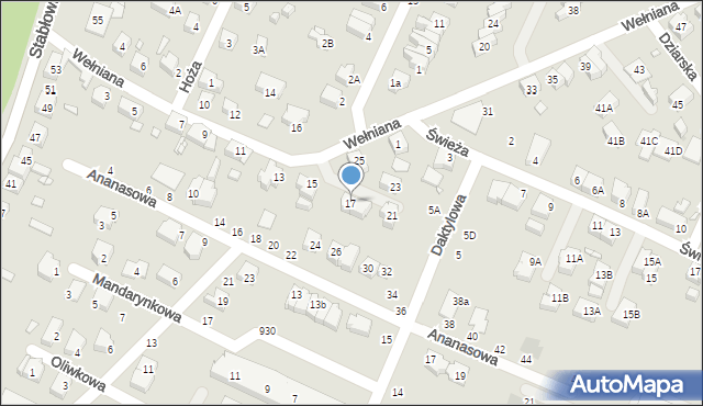 Wrocław, Wełniana, 17, mapa Wrocławia