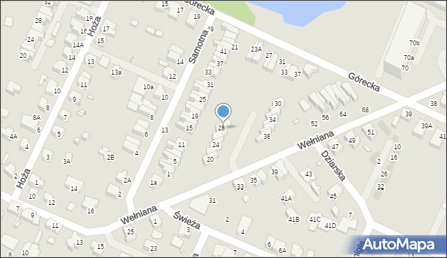 Wrocław, Wełniana, 28, mapa Wrocławia