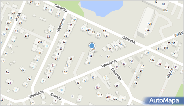 Wrocław, Wełniana, 32, mapa Wrocławia