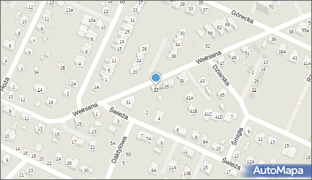 Wrocław, Wełniana, 33, mapa Wrocławia