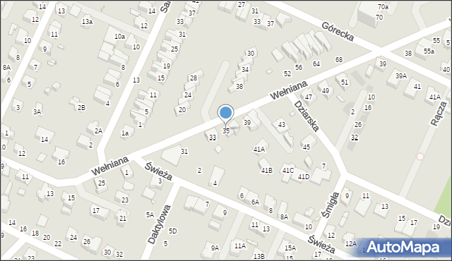 Wrocław, Wełniana, 35, mapa Wrocławia