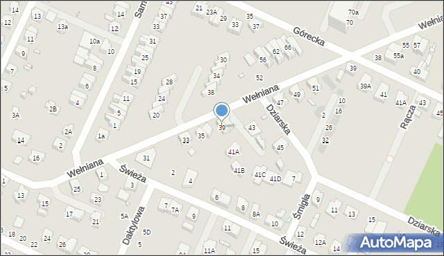 Wrocław, Wełniana, 39, mapa Wrocławia