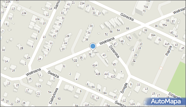 Wrocław, Wełniana, 41, mapa Wrocławia