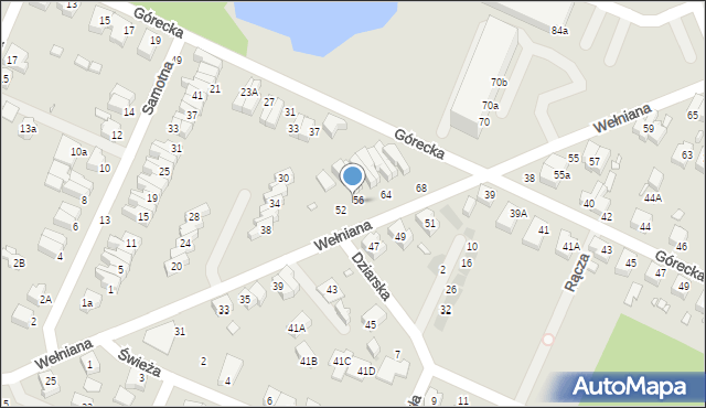 Wrocław, Wełniana, 54, mapa Wrocławia