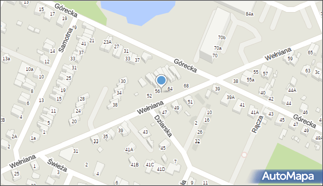 Wrocław, Wełniana, 60, mapa Wrocławia