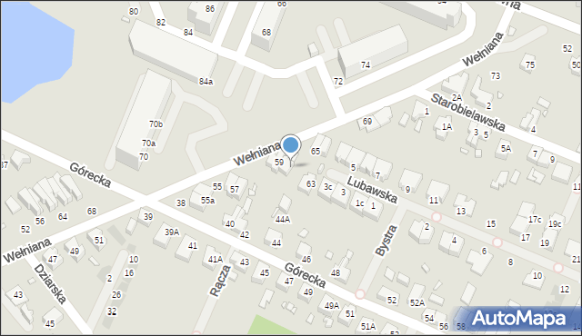 Wrocław, Wełniana, 61, mapa Wrocławia