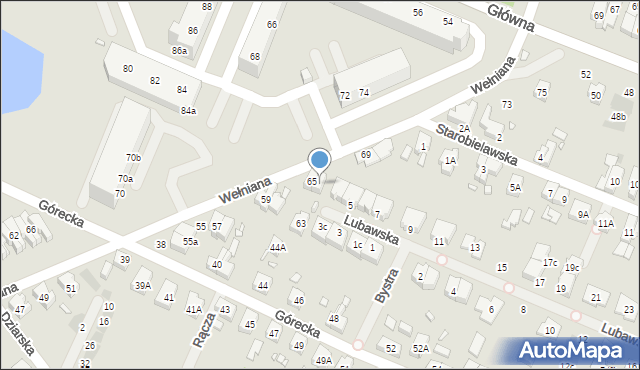 Wrocław, Wełniana, 67, mapa Wrocławia