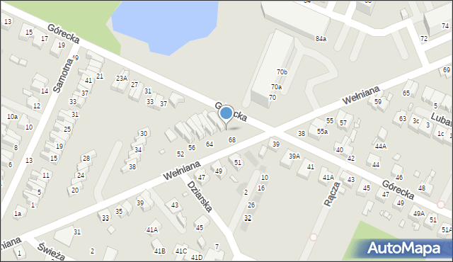 Wrocław, Wełniana, 68, mapa Wrocławia