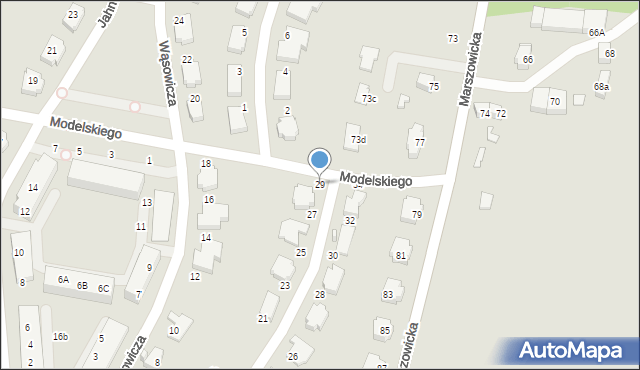 Wrocław, Wereszyckiego Henryka, prof., 29, mapa Wrocławia