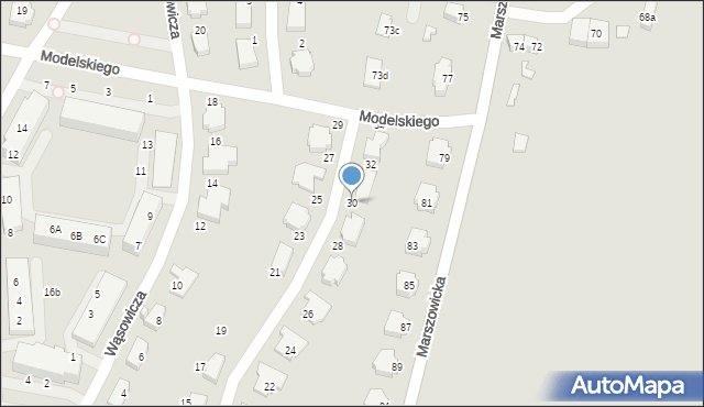 Wrocław, Wereszyckiego Henryka, prof., 30, mapa Wrocławia