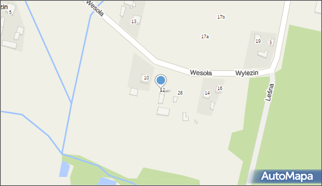 Wylezin, Wesoła, 26, mapa Wylezin