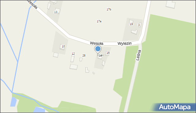 Wylezin, Wesoła, 30, mapa Wylezin