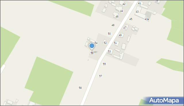 Wymysłów, Wesoła, 56, mapa Wymysłów