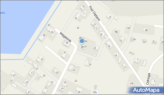 Zaborze, Węgielnik, 26, mapa Zaborze