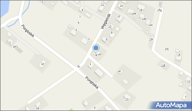 Zaborze, Węgielnik, 4, mapa Zaborze