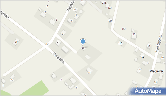 Zaborze, Węgielnik, 4c, mapa Zaborze