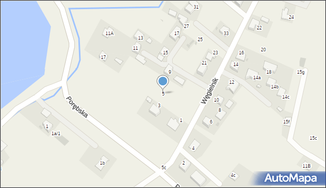 Zaborze, Węgielnik, 5, mapa Zaborze