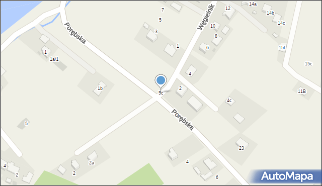 Zaborze, Węgielnik, 5c, mapa Zaborze