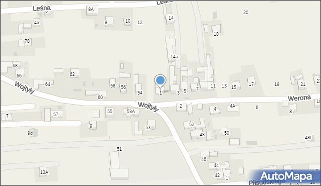 Zaskale, Werona Bogdana, 1, mapa Zaskale