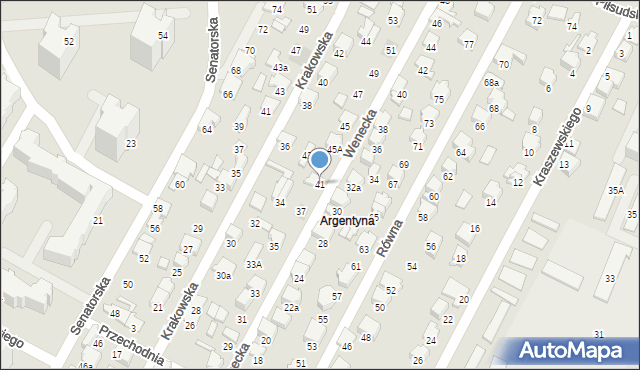 Zawiercie, Wenecka, 41, mapa Zawiercie