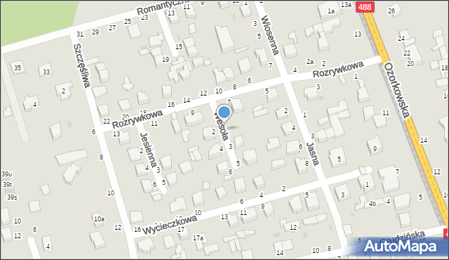 Zgierz, Wesoła, 1, mapa Zgierz