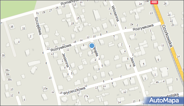 Zgierz, Wesoła, 2, mapa Zgierz