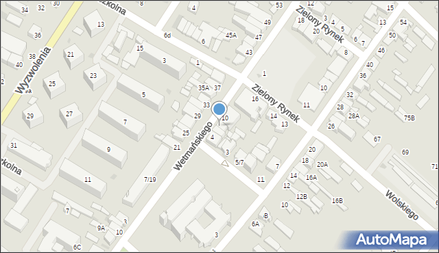 Żuromin, Wetmańskiego Leona, bp., 8, mapa Żuromin