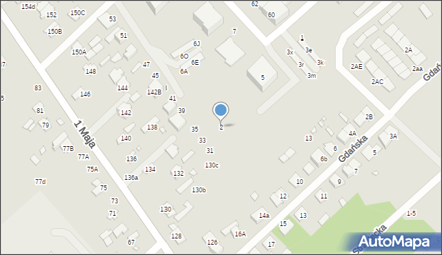 Żyrardów, Werbickiego Kazimierza, 2, mapa Żyrardów