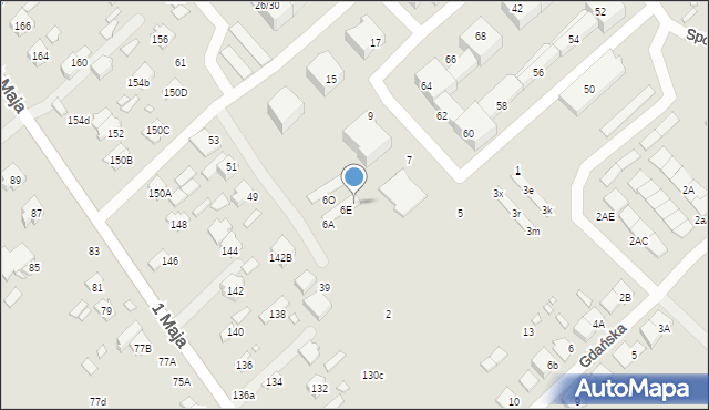 Żyrardów, Werbickiego Kazimierza, 6G, mapa Żyrardów