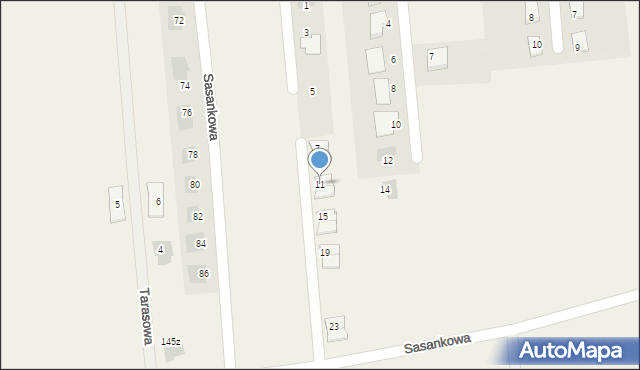 Abramowice Prywatne, Widokowa, 11, mapa Abramowice Prywatne