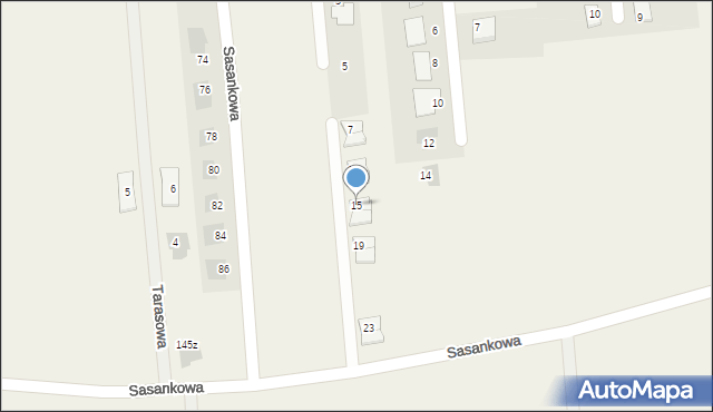 Abramowice Prywatne, Widokowa, 15, mapa Abramowice Prywatne