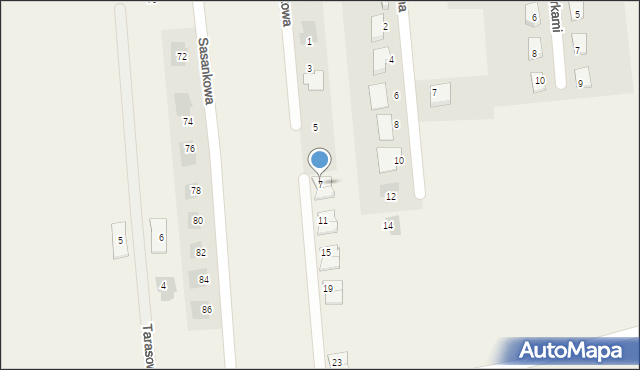 Abramowice Prywatne, Widokowa, 7, mapa Abramowice Prywatne