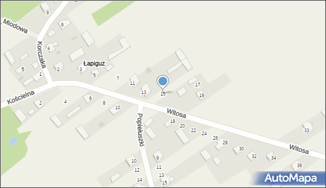 Adamów, Witosa Wincentego, 15, mapa Adamów