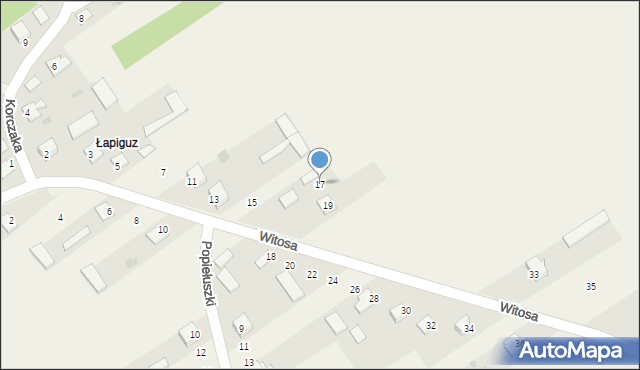 Adamów, Witosa Wincentego, 17, mapa Adamów