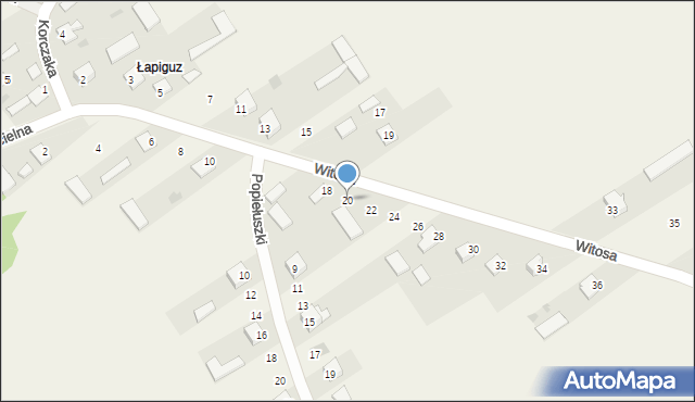 Adamów, Witosa Wincentego, 20, mapa Adamów