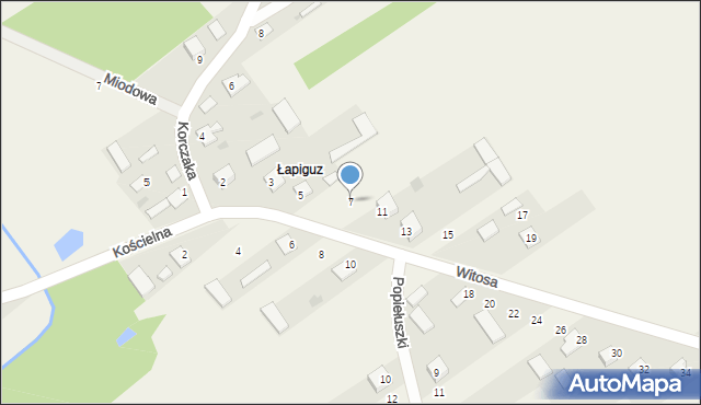 Adamów, Witosa Wincentego, 7, mapa Adamów