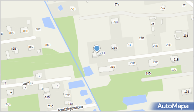 Adamowizna, Wilcza, 23h, mapa Adamowizna