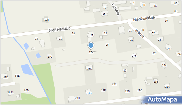 Adamowizna, Wilcza, 27e, mapa Adamowizna