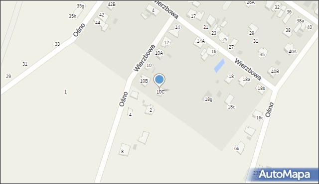 Aleksandrów Kujawski, Wierzbowa, 10C, mapa Aleksandrów Kujawski