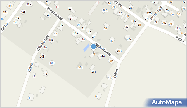 Aleksandrów Kujawski, Wierzbowa, 18, mapa Aleksandrów Kujawski