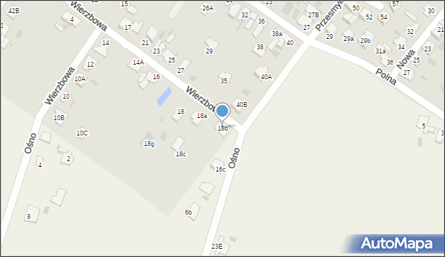 Aleksandrów Kujawski, Wierzbowa, 18b, mapa Aleksandrów Kujawski