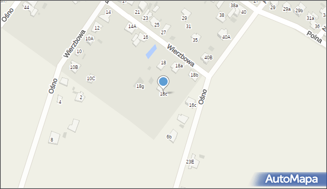 Aleksandrów Kujawski, Wierzbowa, 18c, mapa Aleksandrów Kujawski