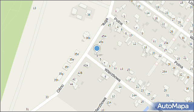 Aleksandrów Kujawski, Wierzbowa, 3, mapa Aleksandrów Kujawski