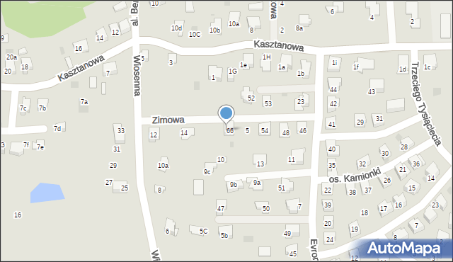 Alwernia, Wiosenna, 16, mapa Alwernia