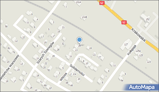 Andrychów, Witosa Wincentego, 15, mapa Andrychów