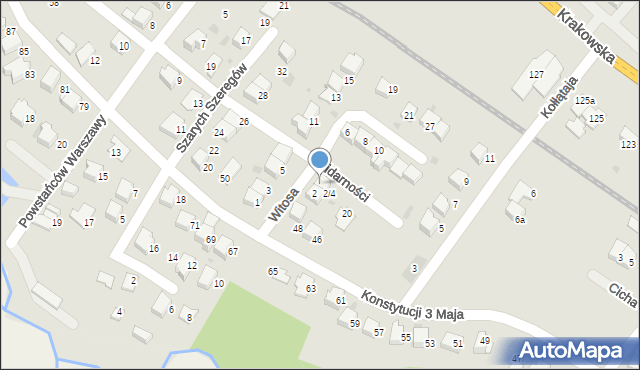 Andrychów, Witosa Wincentego, 4, mapa Andrychów