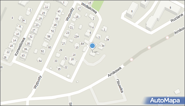 Augustów, Widłakowa, 9, mapa Augustów