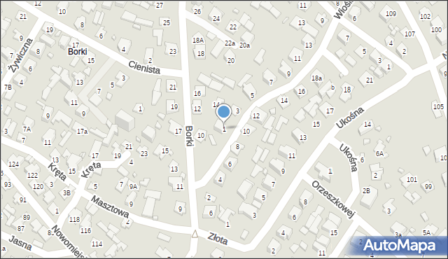 Augustów, Wioślarska, 1, mapa Augustów