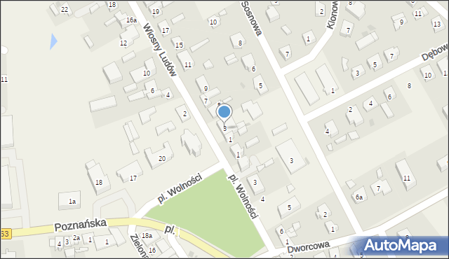 Babiak, Wiosny Ludów, 3, mapa Babiak