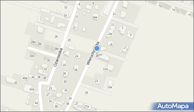 Babice Nowe, Wieruchowska, 19, mapa Babice Nowe